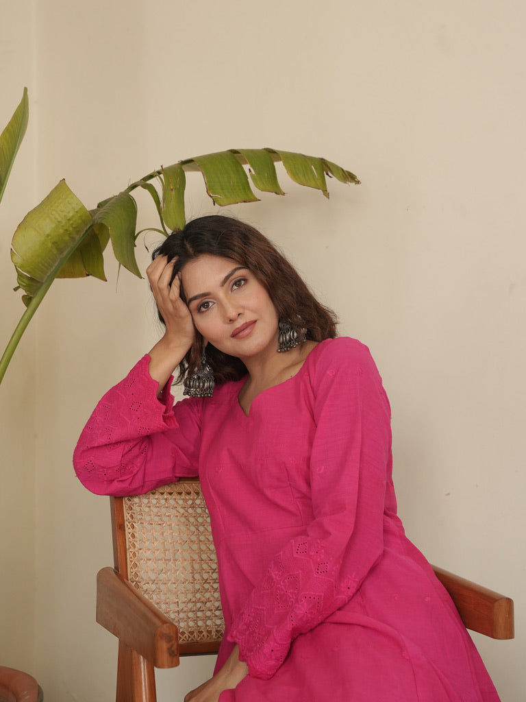 Rani Gulaab Kurta Set
