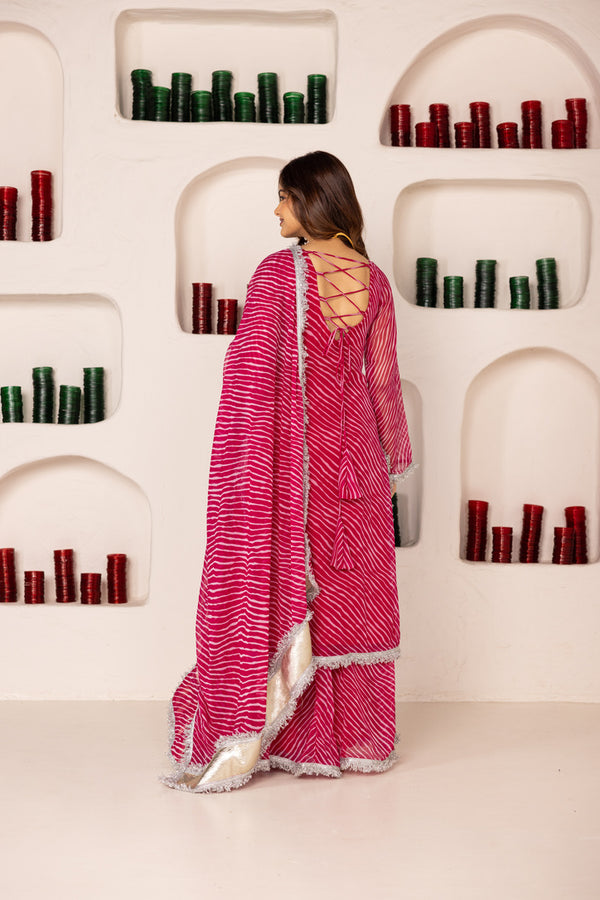 Pehno'Sa Gulaabi Shehzadi Sharara Set