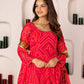 Pehno'Sa Gulaabi Bandhej Set
