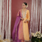 CHAAND YELLOW ZARIWORK SILK SUIT SET