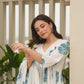Persia White Block Print Suit Set