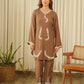 Chocolate Brown Muslin Co-ord Set