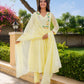 Yellow Marigold Handwork Doria Kurta Set