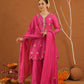Iraak Pink Chanderi Zari Sharara Set