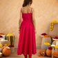 Fuchsia Chanderi Anarkali with Aari Work & Sequin Embellished  Dupatta