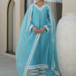 PINE SKY CHANDERI CROCHET LACEWORK SUIT SET