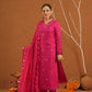 Nazakat Pink Silk Mirrorwork Suit Set