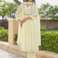 Yellow Marigold Handwork Doria Kurta Set