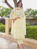 Yellow Marigold Handwork Doria Kurta Set