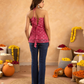 Rose Pink Mirrorwork Chikan Short Kurti