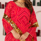 Pehno'Sa Gulaabi Bandhej Set