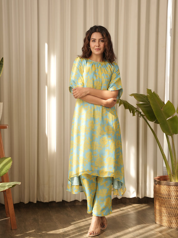 Blue Lily Co Ord Set