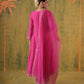 Roohani Pink Chanderi Floral Cutwork Suit Set