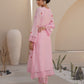 TULIP PINK CHANDERI EMBROIDERED SUIT SET