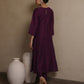 VIOLET CHANDERI AARI WORK SUIT SET