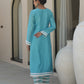 PINE SKY CHANDERI CROCHET LACEWORK SUIT SET