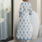 MAGNOLIA WHITE COTTON BLOCK PRINT SUIT SET