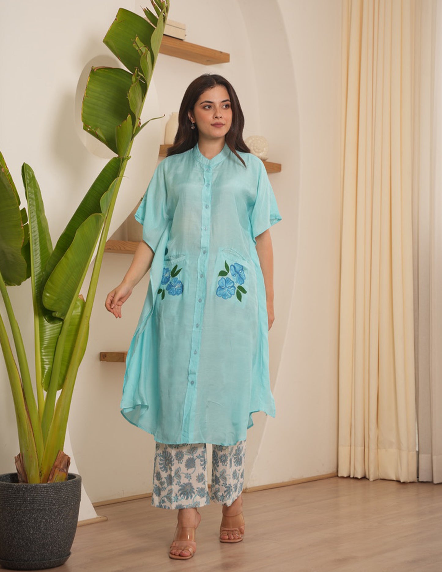 Crown Sky Maslin Kaftan Set