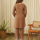 Chocolate Brown Muslin Co-ord Set