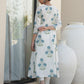 TUDOR WHITE COTTON BLOCK PRINT SUIT SET
