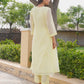 Yellow Marigold Handwork Doria Kurta Set