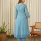 Powder Blue Aari Embroidered Doria Suit Set