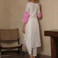 BLOSSOM WHITE CHANDERI EMBROIDERY SUIT SET
