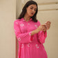 Ivy Pink Bandhani Maslin Co Ord Set
