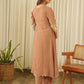 Mocha Brown Muslin Kurta Set with Pants