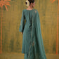 Rani Zoya Green Embroidered Silk Suit Set