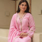 Pink Maslin Embroidered Suit Set