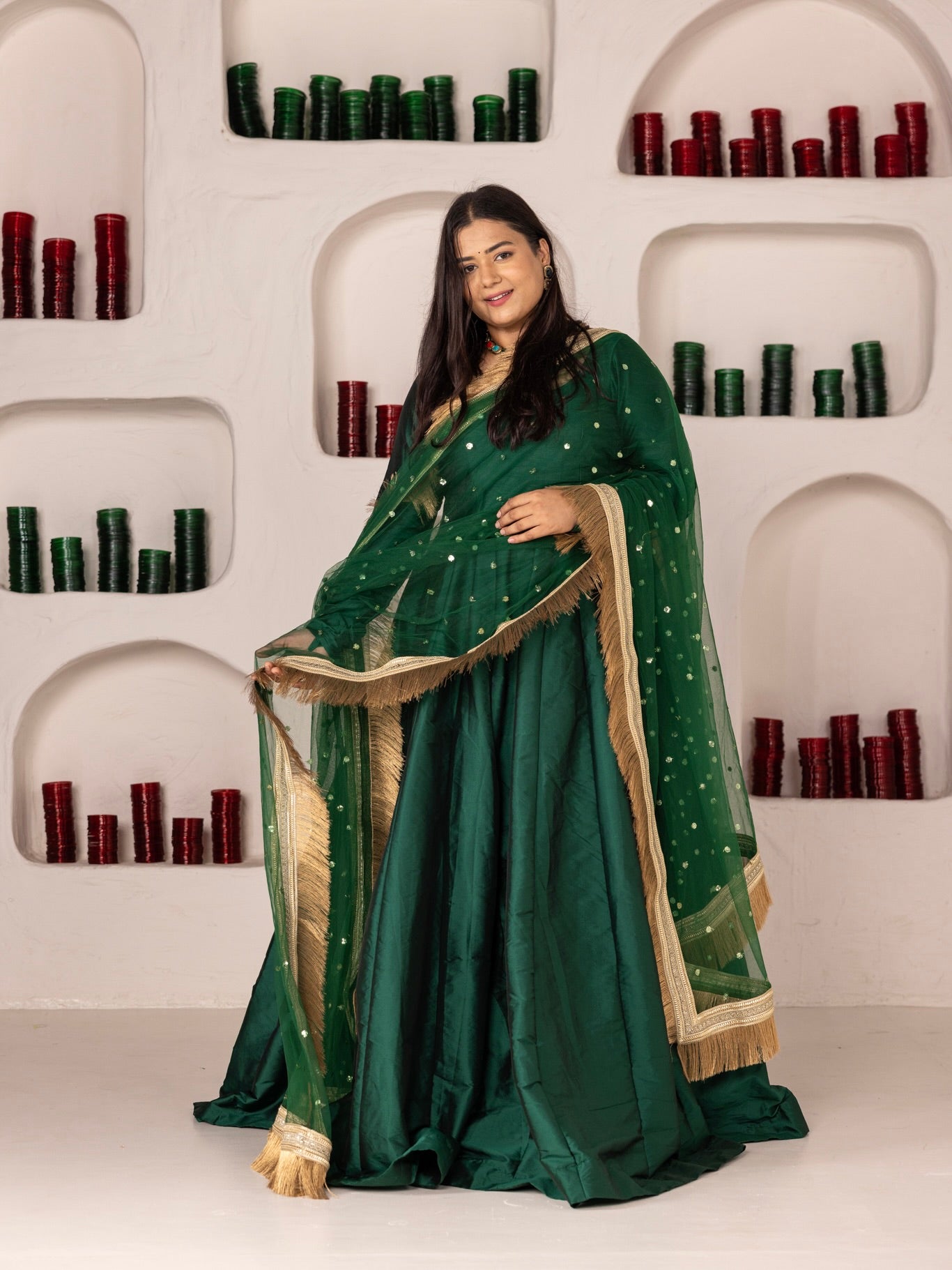 HARA ANARKALI SET