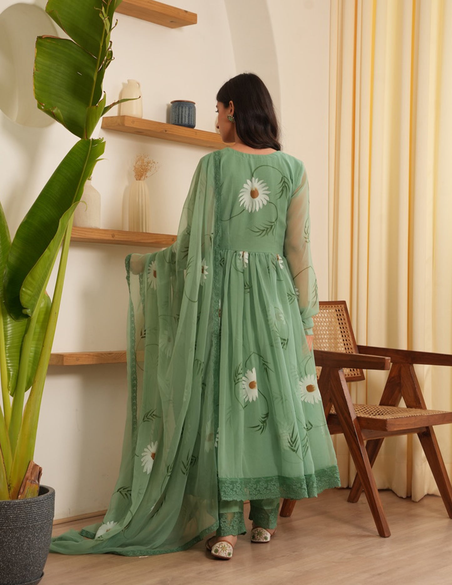 Molly Jade Georgette Handpaint Suit Set