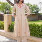 Beige Floral Hand Embroidered Chanderi Kurta Set
