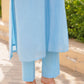 Bluebell Floral Aari Work Chanderi Kurta Set