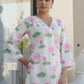 PINK LOTUS COTTON BLOCK PRINT SUIT SET