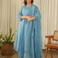 Powder Blue Aari Embroidered Doria Suit Set