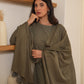 Sage Olive Schiffli  Straight Suit Set