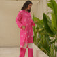 Ivy Pink Bandhani Maslin Co Ord Set