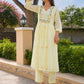 Yellow Marigold Handwork Doria Kurta Set