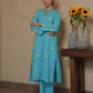 MAPLE SKY COTTON FLORAL EMBROIDERY SUIT SET