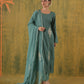 Rani Zoya Green Embroidered Silk Suit Set