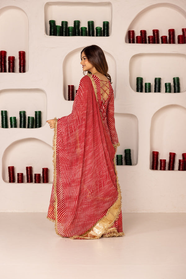 Pehno'Sa Laal Shehzadi Sharara Set