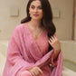 Layla Fuchsia Rose Silk Suit Set