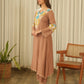 Mocha Brown Muslin Kurta Set with Pants