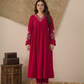 Inaya Rani Pink Velvet Kurta With Pant & Dupatta