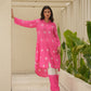 Ivy Pink Bandhani Maslin Co Ord Set