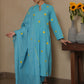 MAPLE SKY COTTON FLORAL EMBROIDERY SUIT SET