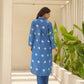Isla Blue Bandhani Maslin Co Ord Set
