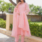 Blush Pink Emboidered Doria Set